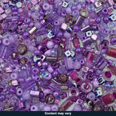 Czech Seed Beads – 50g – Light Purple Assorted Mix